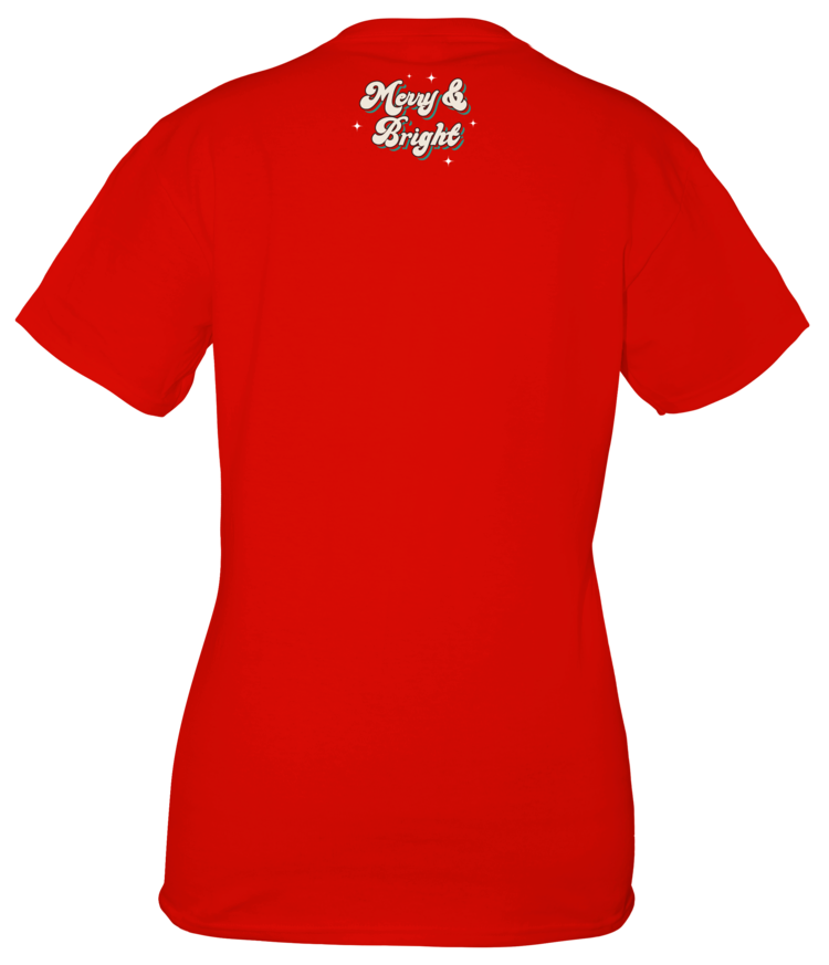 SIMPLY SOUTHERN T-shirt SS Bus Tree Red Christmas