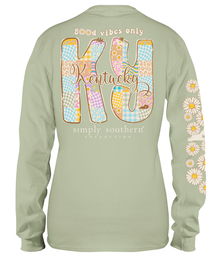 SIMPLY SOUTHERN T-Shirt SS LS State KY Sage