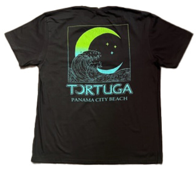 TORTUGA MOON T-Shirt Tortuga Wave Moon Black TS68