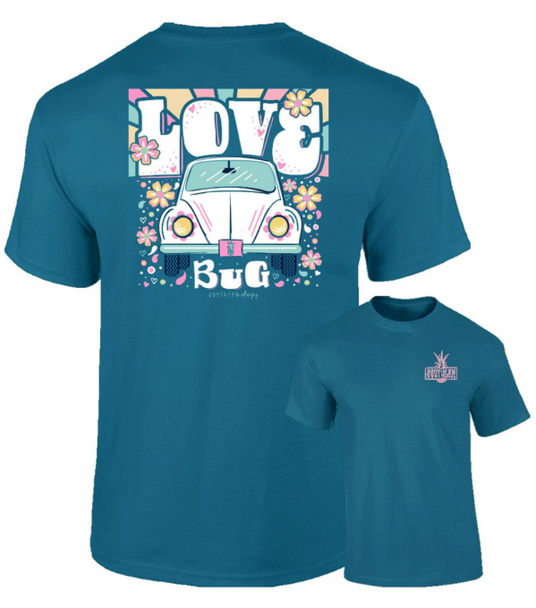 Southernology T-Shirt Love Bug SO Com. Color Blue