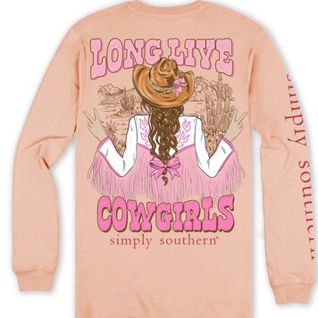 SIMPLY SOUTHERN T-Shirt SS LS Cowgirl Jacket Creme