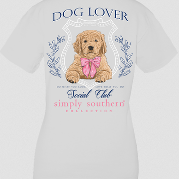 SIMPLY SOUTHERN T-Shirt SS  Soft Dog Lover  Whitewater