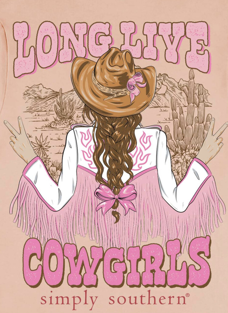 SIMPLY SOUTHERN T-Shirt SS LS Cowgirl Jacket Creme