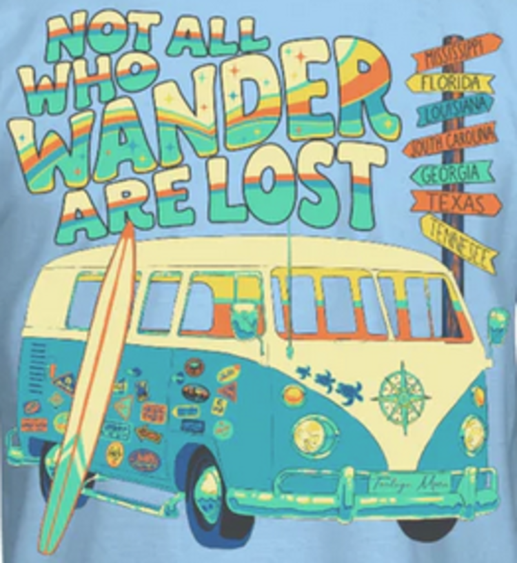 TORTUGA MOON T-Shirt Tortuga Wander Van Blue  PCB TS65