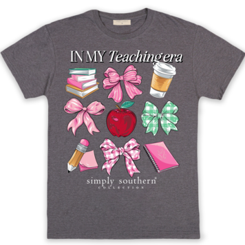 SIMPLY SOUTHERN T-Shirt SS Teach Era Iron Heather