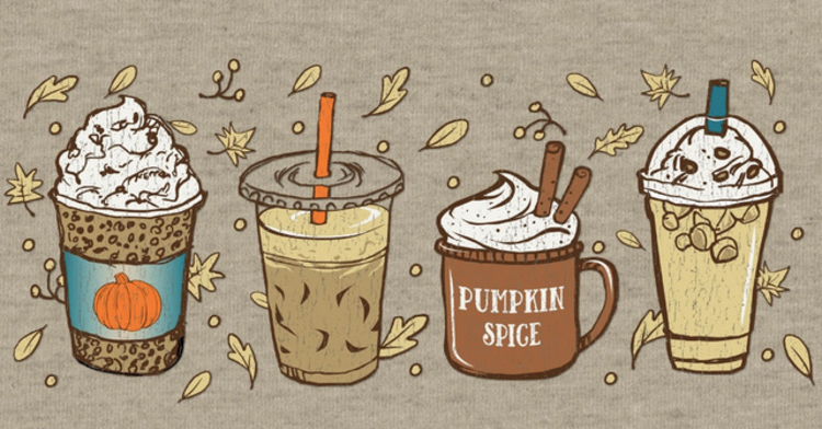 Royce Apparel Crewneck Fall Spice Sand Print