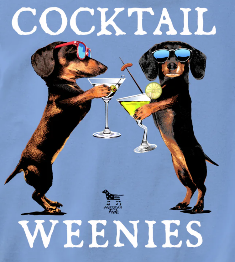 American Fido T-Shirt Cocktail Weenie 1294 AF