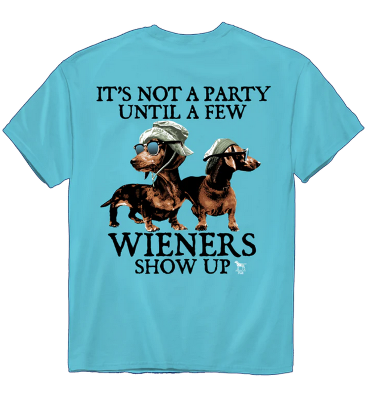 American Fido T-Shirt Party Wieners 1216JB  AF Blue