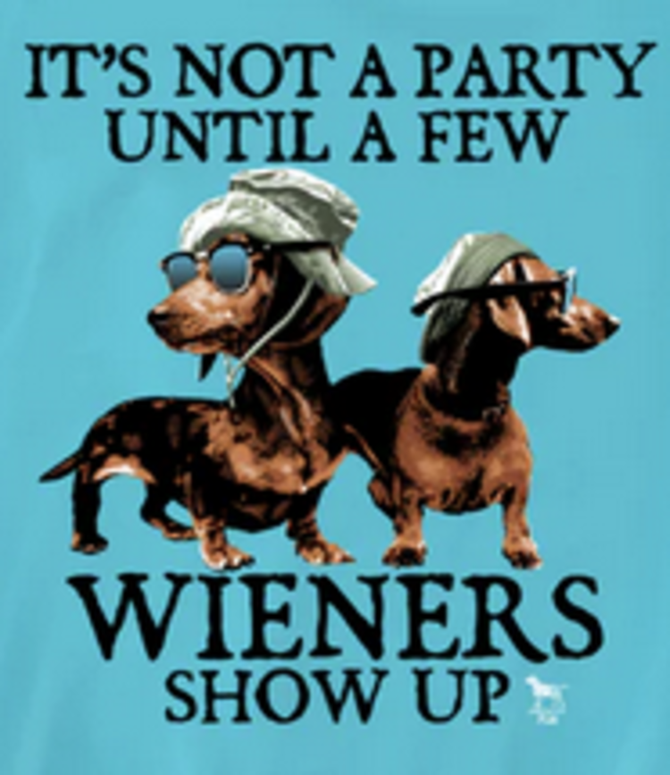 American Fido T-Shirt Party Wieners 1216JB  AF Blue