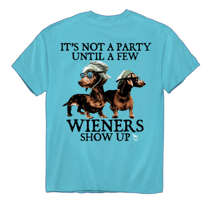 American Fido T-Shirt Party Wieners 1216JB  AF Blue