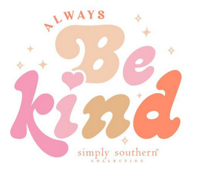 SIMPLY SOUTHERN SS Crewneck Be Kind White