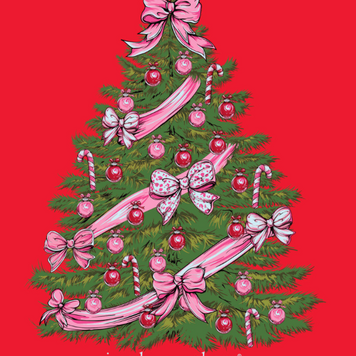 SIMPLY SOUTHERN T-shirt SS LS Tree Bow Red