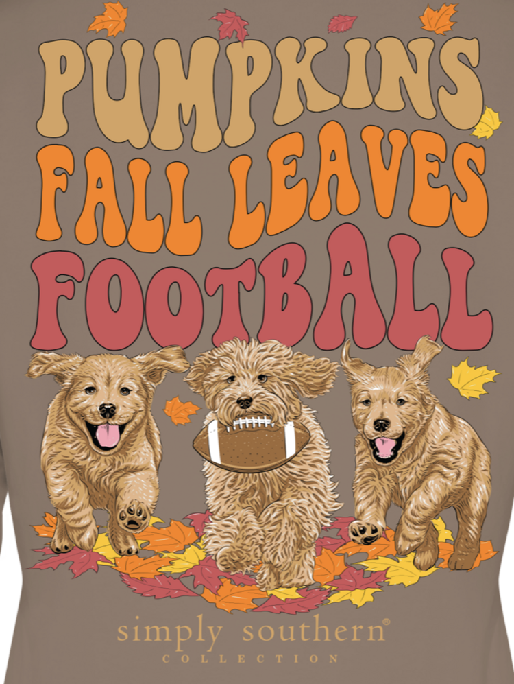 SIMPLY SOUTHERN T-Shirt SS LS Leaves Army Pumpkins Football