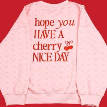 SIMPLY SOUTHERN Simply Southern Crewneck Varsity Cherry 0225