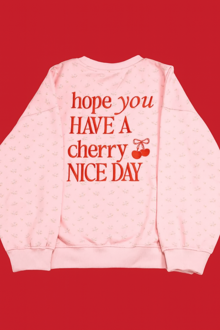 SIMPLY SOUTHERN Simply Southern Crewneck Varsity Cherry 0225