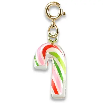 Charm It Charm It! Gold Candy Cane Charm CICC1545