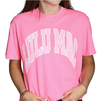 LULU MAC T-Shirt Polka Dot Lulu Mac CC PD-1001 Neon Pink
