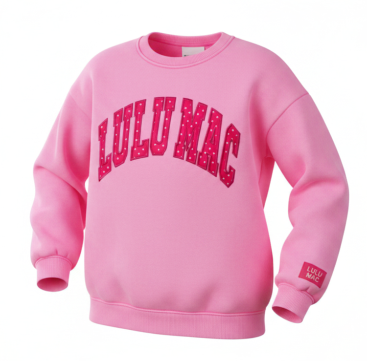 LULU MAC Sweatshirt Applique Polka Dot LM-SW-1008