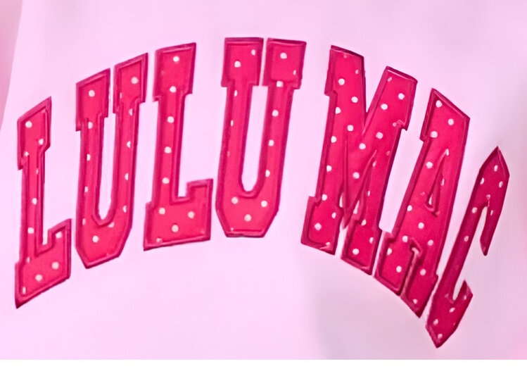 LULU MAC Sweatshirt Applique Polka Dot LM-SW-1008