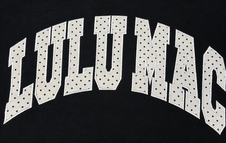 LULU MAC Sweatshirt Applique Polka Dot LM-SW-1008