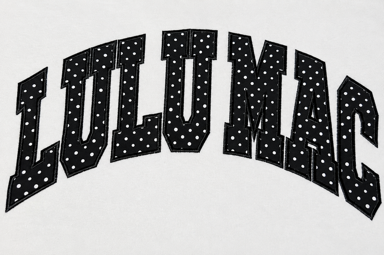 LULU MAC Sweatshirt Applique Polka Dot LM-SW-1008