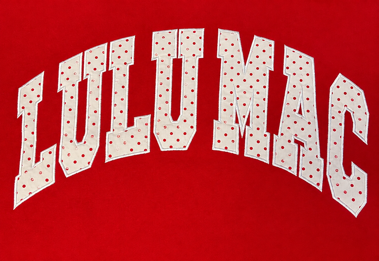 LULU MAC Sweatshirt Applique Polka Dot LM-SW-1008