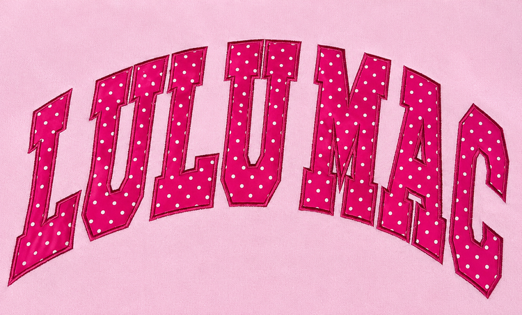 LULU MAC Sweatshirt Applique Polka Dot LM-SW-1008