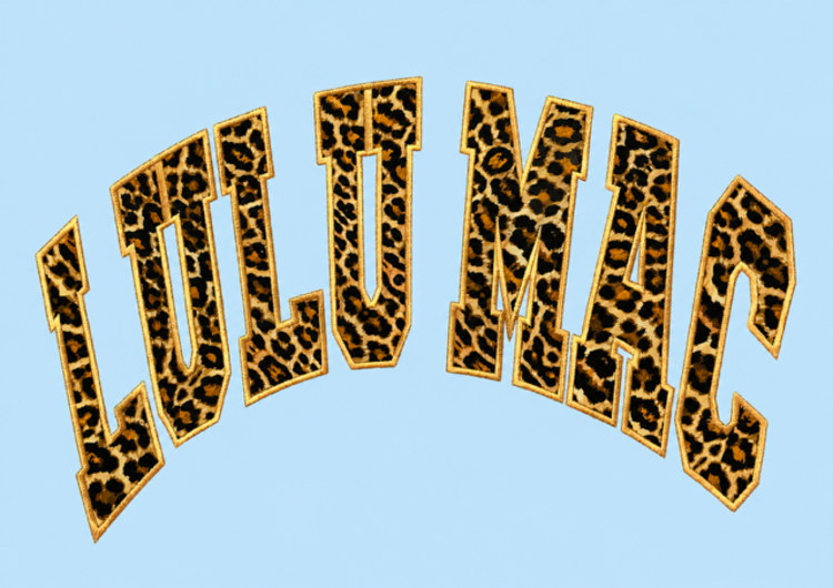 LULU MAC LULU MAC Adult Fleece Sweatshirt Leopard 9571