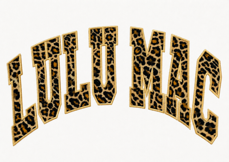 LULU MAC LULU MAC Adult Fleece Sweatshirt Leopard 9571