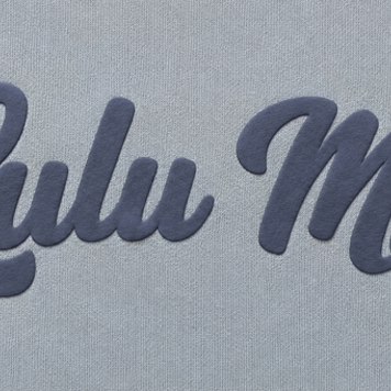 LULU MAC LM-SW-1020 Mock Fleece Sweatshirt Script
