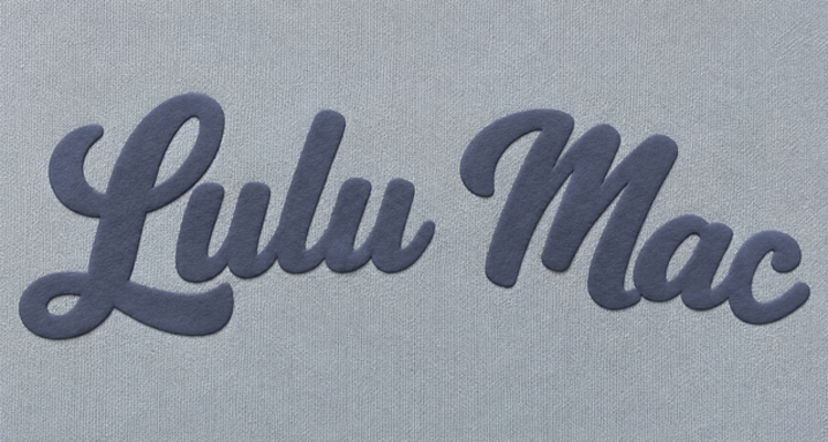 LULU MAC LM-SW-1020 Mock Fleece Sweatshirt Script
