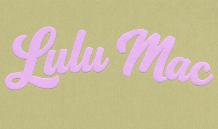 LULU MAC LM-SW-1020 Mock Fleece Sweatshirt Script