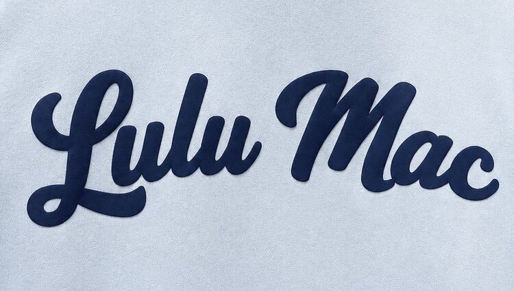 LULU MAC LM-SW-1020 Mock Fleece Sweatshirt Script