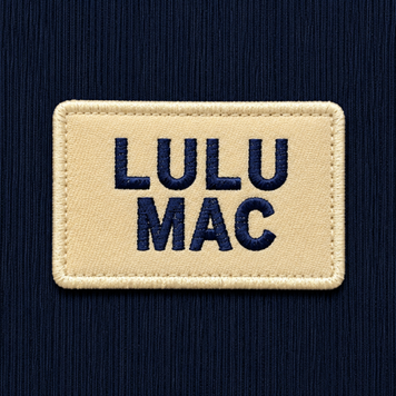 LULU MAC Tank Top Lulu Mac White Patch LM-TK-1001