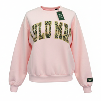 LULU MAC LULU MAC Adult Fleece Sweatshirt Leopard 9571