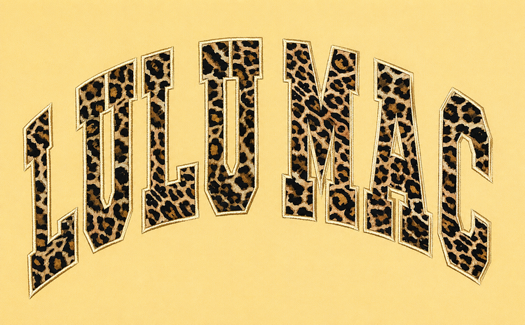 LULU MAC LULU MAC Adult Fleece Sweatshirt Leopard 9571
