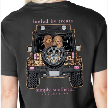 SIMPLY SOUTHERN T-Shirt SS Treats Black