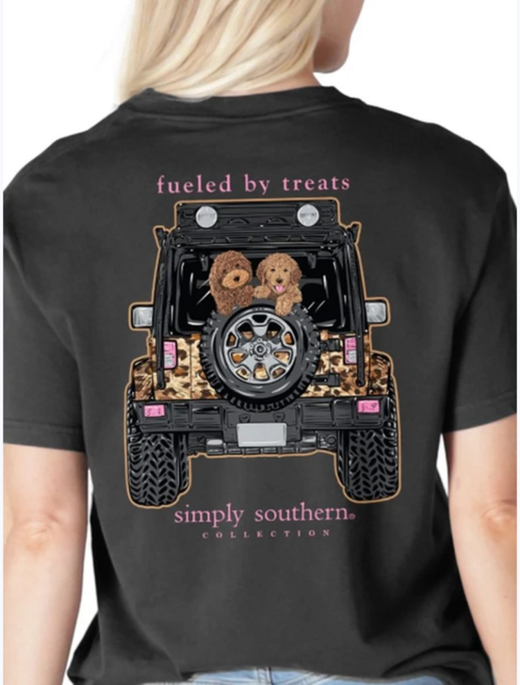 SIMPLY SOUTHERN T-Shirt SS Treats Black