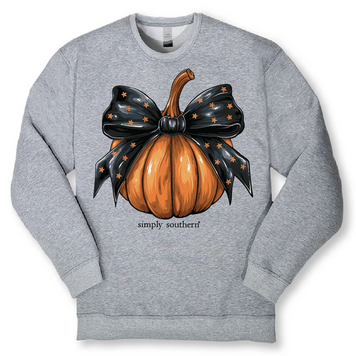 SIMPLY SOUTHERN SS Crewneck Pumpkin Heather Gray