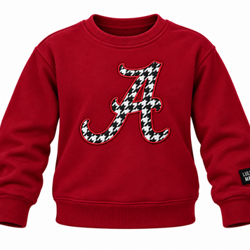 LULU MAC KD-AL-SW-2001 Sweatshirt Youth Alabama Houndstooth