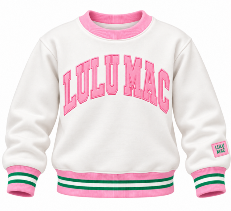 LULU MAC YOUTH Sweatshirt Social Society  Lulu Mac SW-1004 Pink