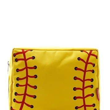 NGIL COSMETIC BAG SOFTBALL SOFTBALL PRINT