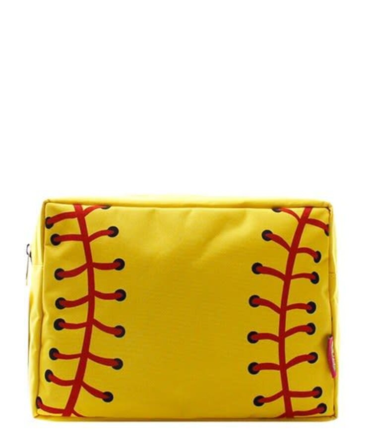 NGIL COSMETIC BAG SOFTBALL SOFTBALL PRINT