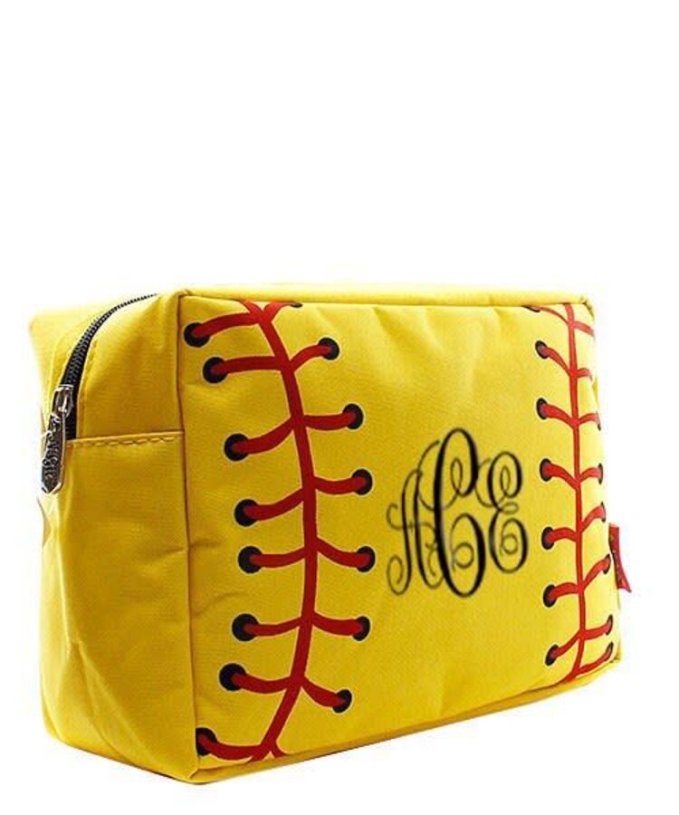 NGIL COSMETIC BAG SOFTBALL SOFTBALL PRINT