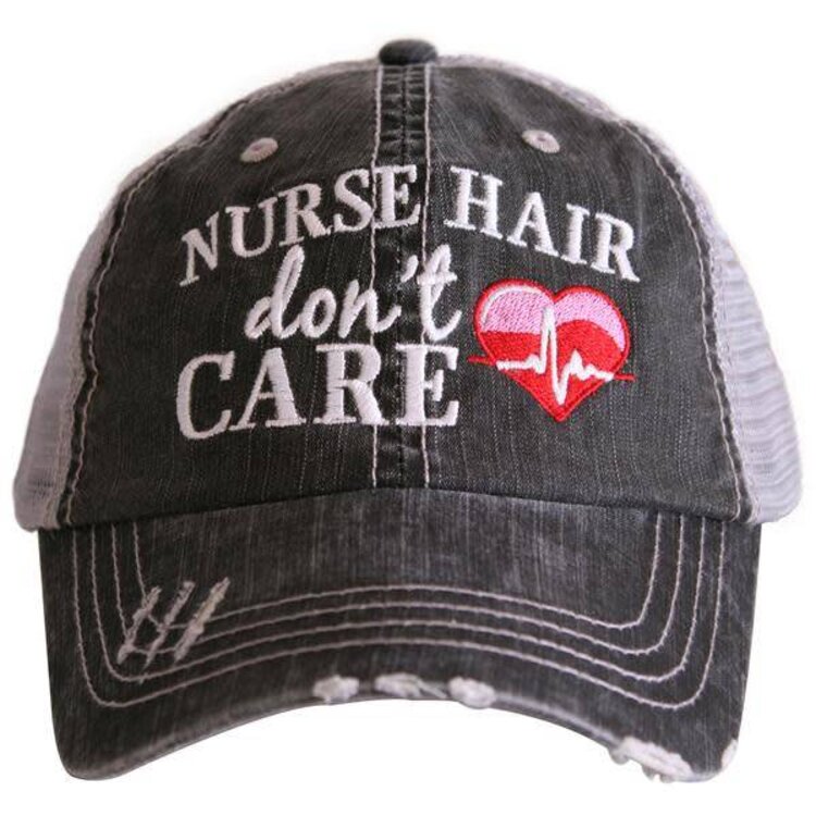 KATYDID NURSE HAIR DON'T CARE TRUCKER CAP