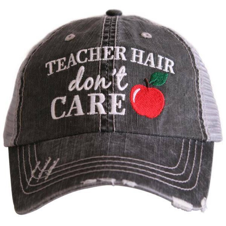 KATYDID KATYDID TEACHER HAIR DON'T CARE TRUCKER CAP