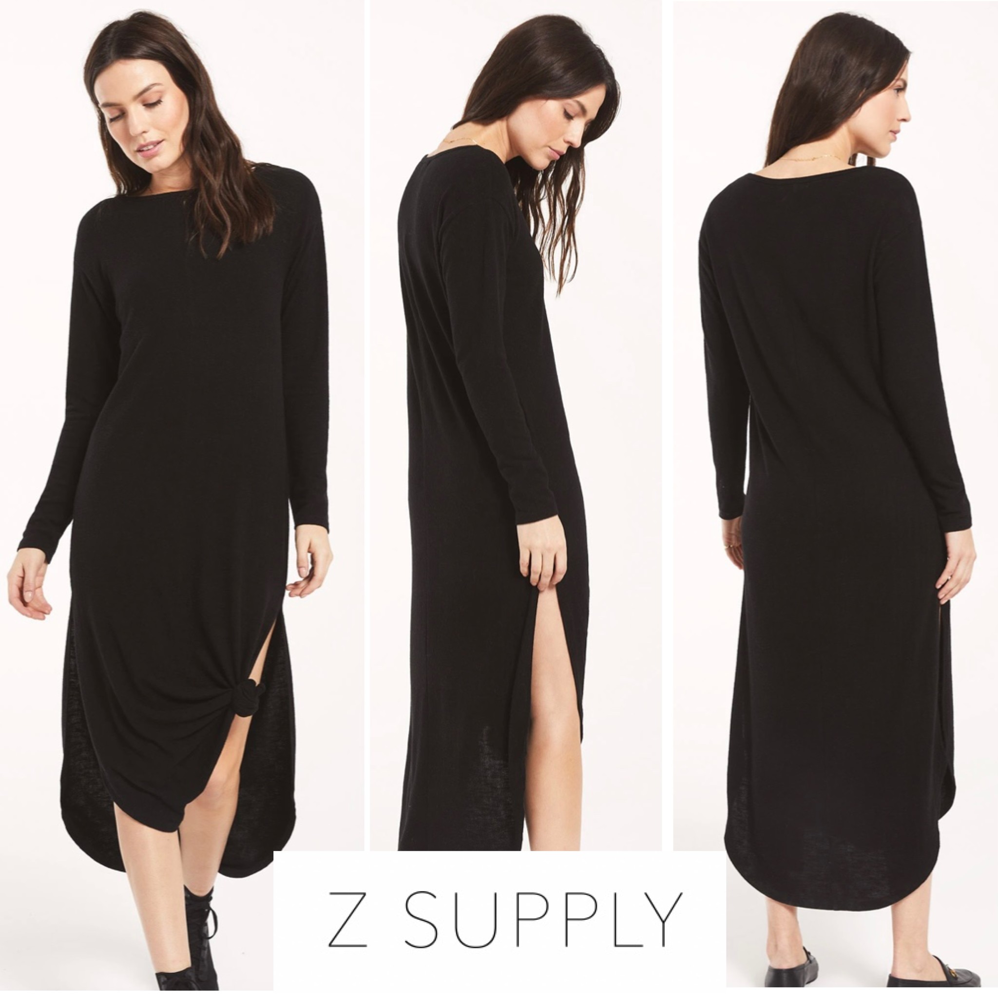 Z Supply Ray Slub Sweater Dress - LA Trends Addict