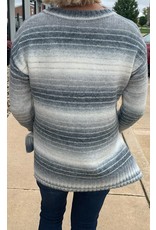 Z Supply Z Supply Autumn Stripe V-Neck Sweater Z Supply Z Supply Autumn Stripe V-Neck Sweater