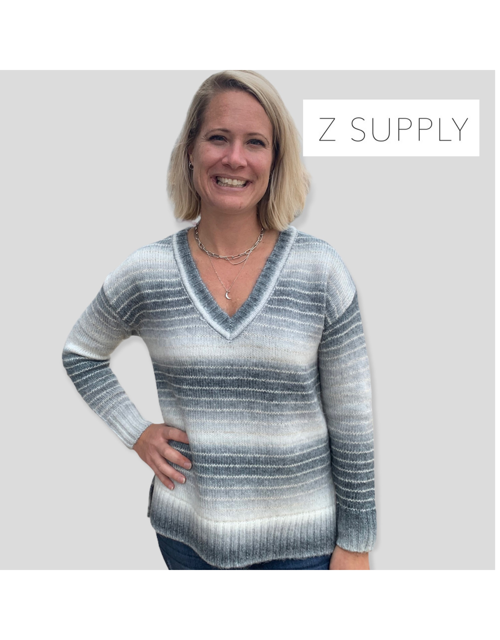 Z Supply Z Supply Autumn Stripe V-Neck Sweater