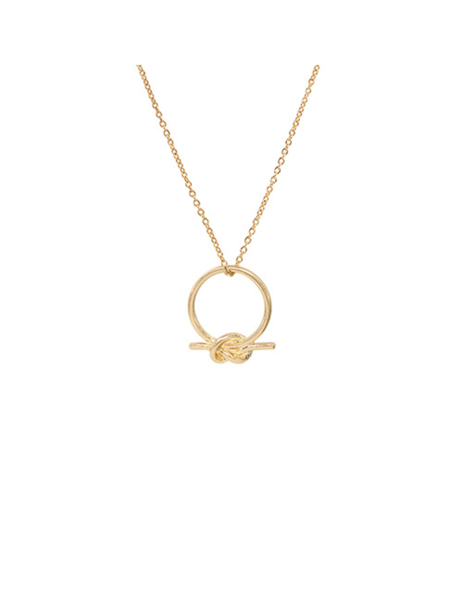 LATA Artisan Knotted Ring Necklace